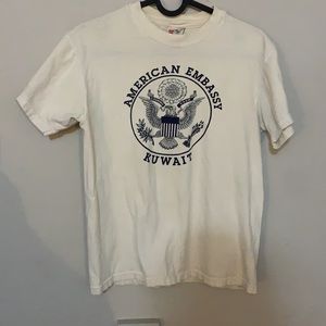 Vintage American embassy Kuwait shirt